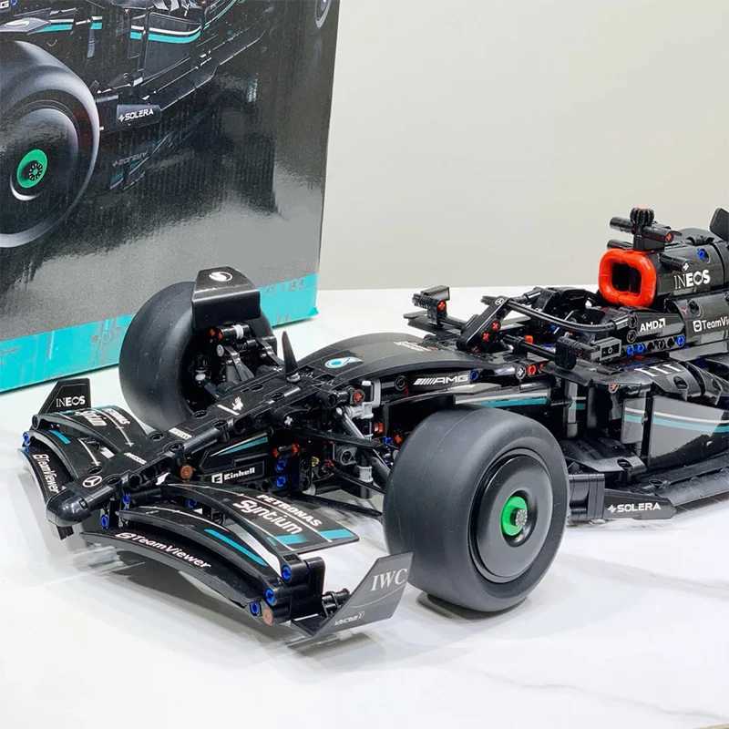 Technical IN stock NEW MOC F1 Racing Car Building Blocks Formula 1 Model Super Sport Car Assembly Vehicle Toys Gifts for Kid Boy XJ250702