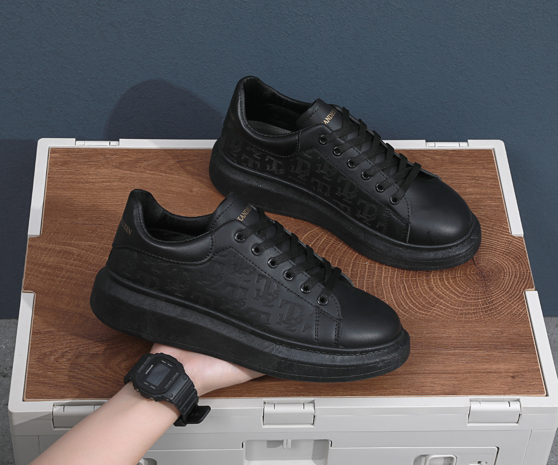Designer Shoes: White Sneakers for men, 2025 Bestsellers, versatile, thick-soled, height-increasing, casual new style, breathable sneakers, black, Fre