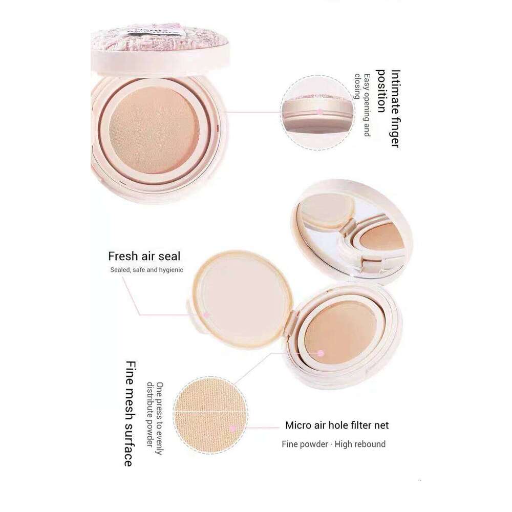 FLORTTE Air Cushion Concealer Coverage Moisturizing Long-Lasting Foundation Base Makeup Cream for Dry Skin Oil Control X250702