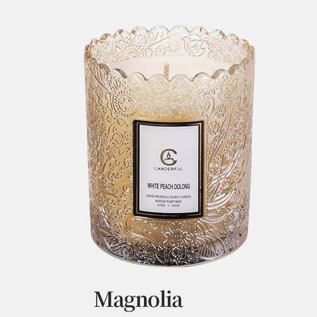 Lanjia Less Scented Fragrances Home Decor Aromatherapy Relief Glass Cup Wax Candle Glim Gift A Ee