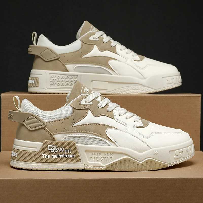 2023 New Autumn Mens Sneakers Mens Comfortable Platform Shoes Trend Laceup Vulcanized Shoes White Casual Sneakers Zapatillas Z250905