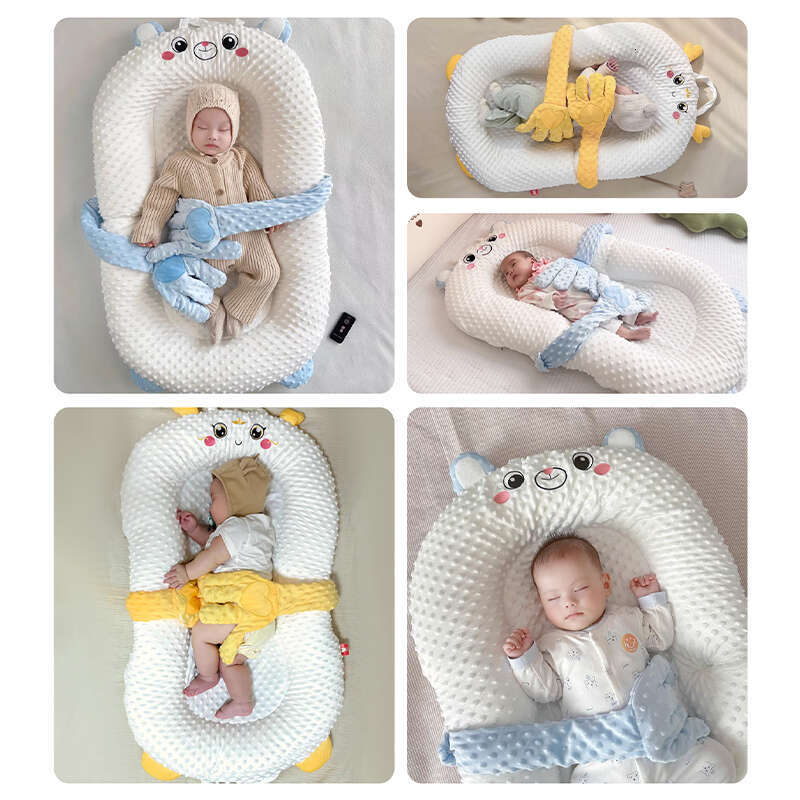 Bed-in-Bed Baby Anti-Spit-Up Slope Pillow Cushion Patting Soothing Palm Pat Hing Sleep Aid