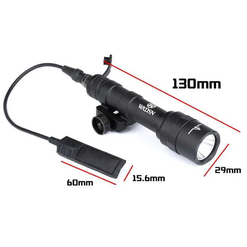 Tactical Surefire M600U M300C M600 Airsoft Mini Light Rifle Weapon Metal LED White Flashlight Torch Lanterna Hunting Weapon XJ250701
