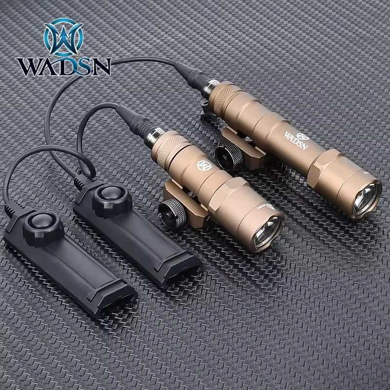 WADSN Airsoft M300B M600B M600 WADSN Tactical Powerful Flashlight Fit 20mm Picatinny Rail Hunting Weapon Gun LED LightXJ250701