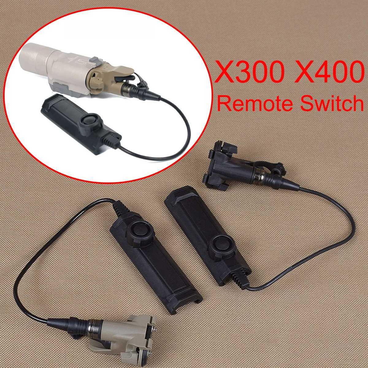Tactical Remote Dual Pressure Switch Adapter For SF X300 X400 Airsoft Weapon Gun Light Fit 20mm Picatinny RailXJ250701