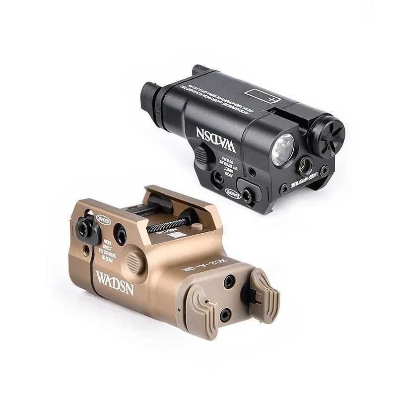 Surefire Tactical XC2 Pistol Hanging Metal Flashlight Red Green Laser Fit 20mm Rail Hunting Weapon Light Outdoor Glock17 Airsoft XJ250701