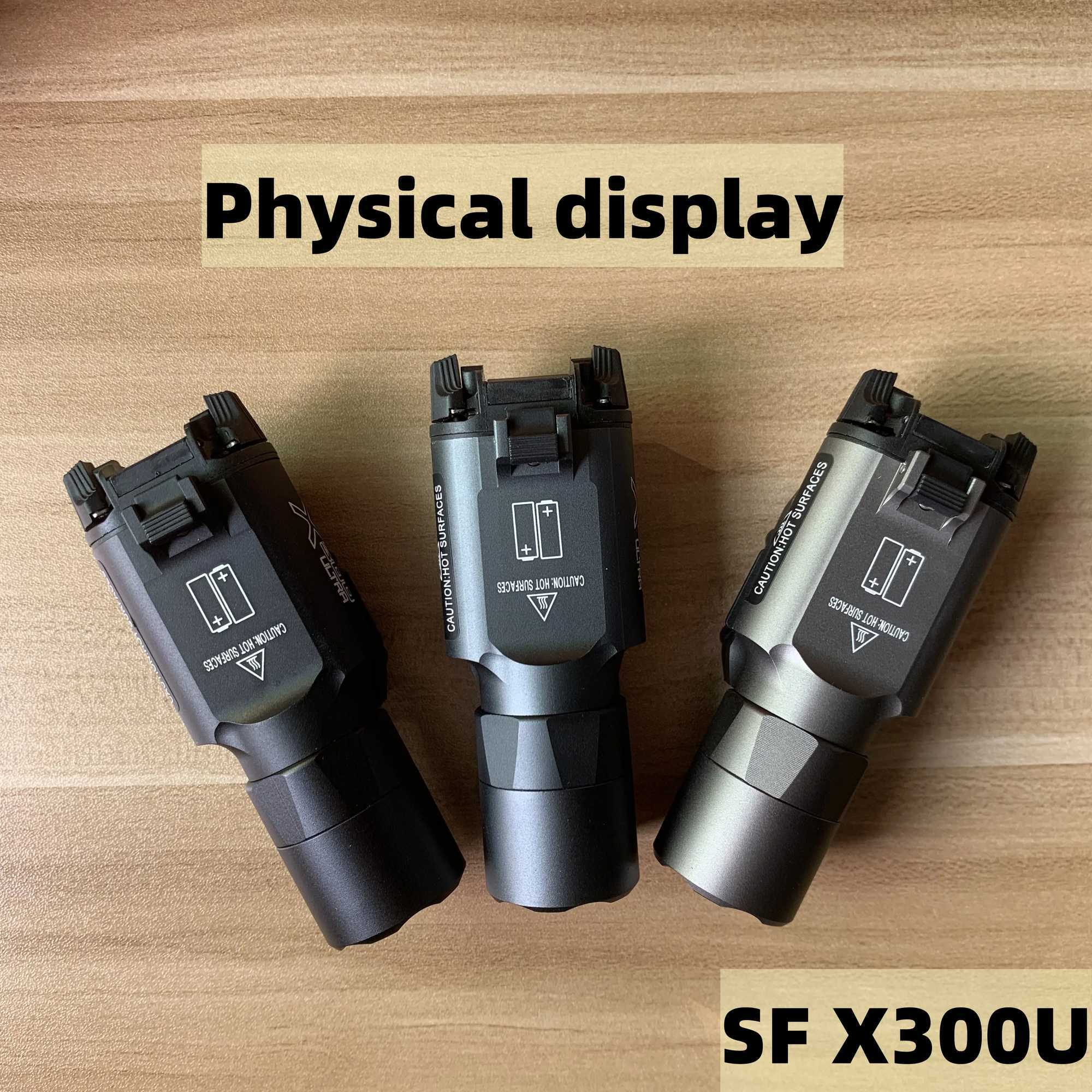 Tactical Surefire SF X300U X300 Ultra Metal Pistol Scout Light Airsoft Weapon Gun Light Strobe Flashlight XJ250701