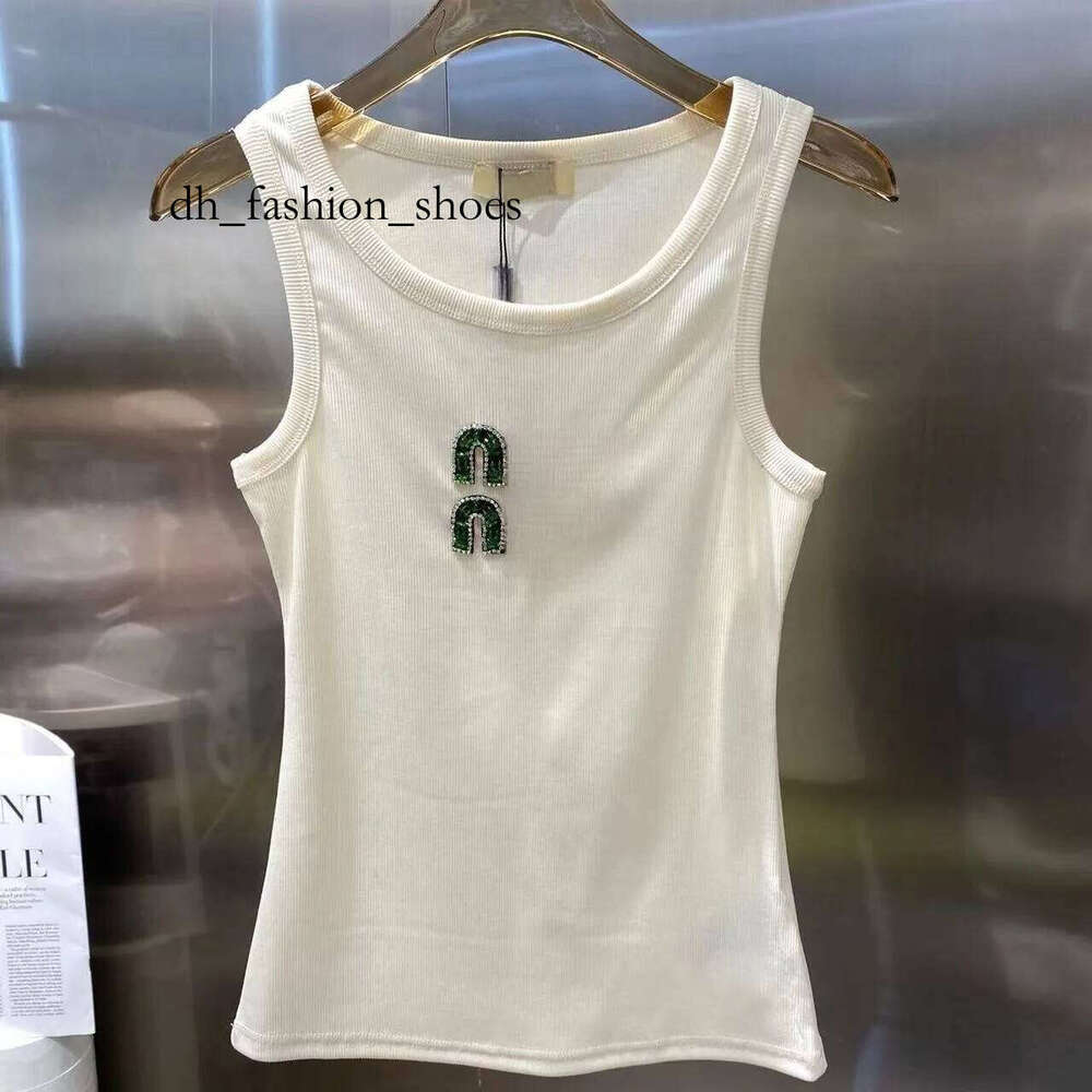 miuly Womens Blouses Shirts Designer t Shirt Women Cropped Top t Tank Anagram Regular Cotton Jersey Camis Female Tees Embroidery Knitwear for Spo