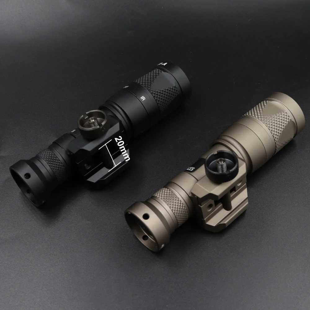Tactical Light M300V IR Lighting LED White Scout Flashlight w/ Remote Pressure Switch for Hunting Picatinny Rail XJ250701