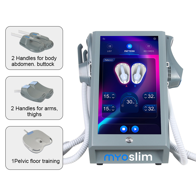 Myoslim Muscle Stimulator EMS Body Slimming Equipment for Salon Use, Enhances Muscle Growth and Breaks Down Fat