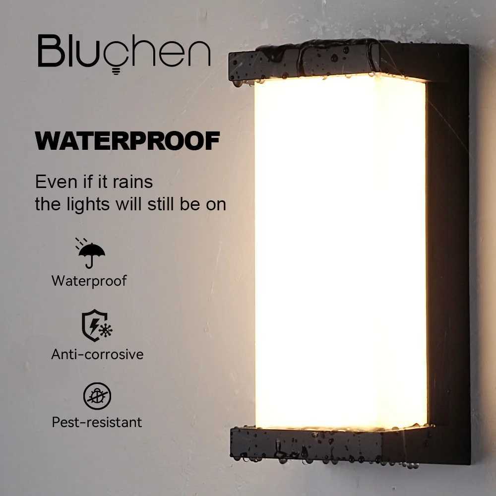 Outdoor Wall Lamp LED 24W Waterproof Outside Wall Lights AC90-260V Exterior Wall Sconces for Hotel Villa Big Porch Garden Gate XJ250624