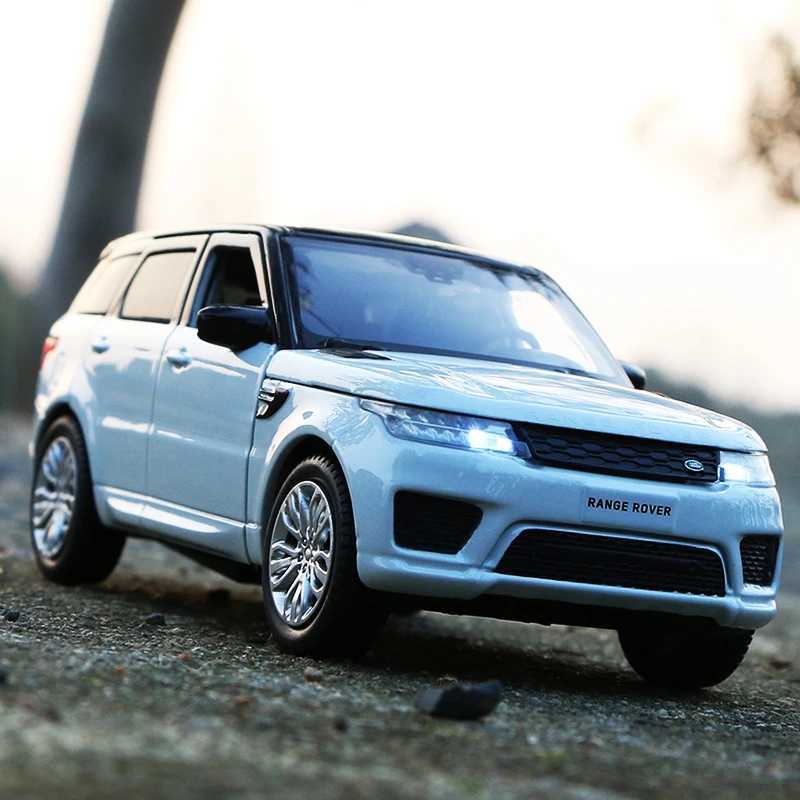 1 32 Range Rover Sports SUV Alloy Car Model Diecasts Metal Toy Off-road Vehicles Car Model Sound and Light Simulation Kids Gifts W250702