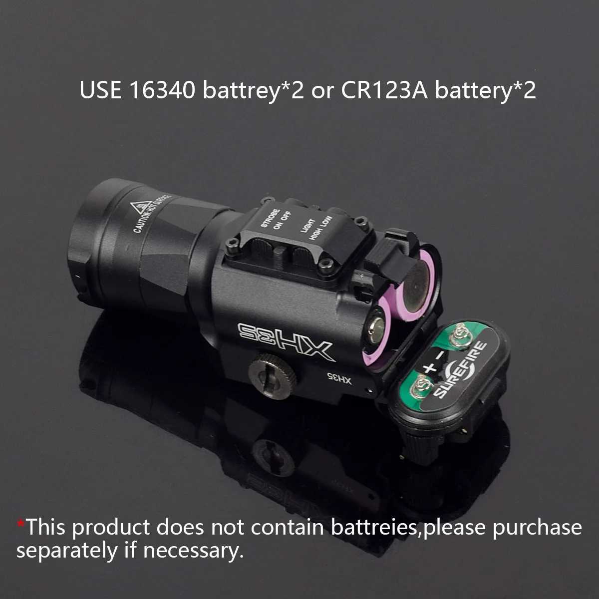 Tactical Surefire XH35 X300UH-B X300 Ultra Pistol Scout Light Lamp Outdoor Metal Gun Strobe LED Weapon Rail Flashlight LanternaXJ250701