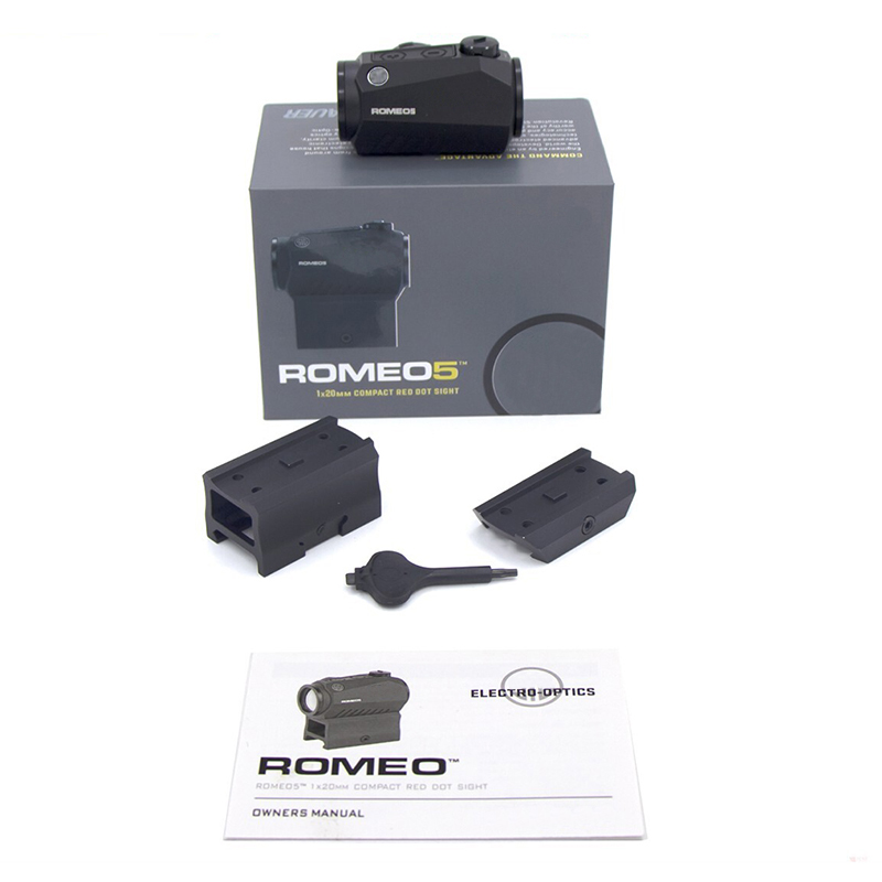 ROMEO5 2 MOA Red Dot Sight 1x20mm w/ Mounts Full Markings - SOR52001 US STOCK