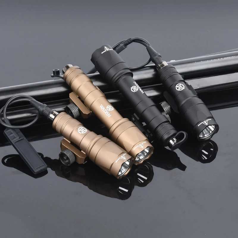 SureFir M300A M600C Scout Flashlight Airsoft Weapon Light Metal LED Tactical Lighting Torch Pressure Switch Constant/Momentary XJ250701