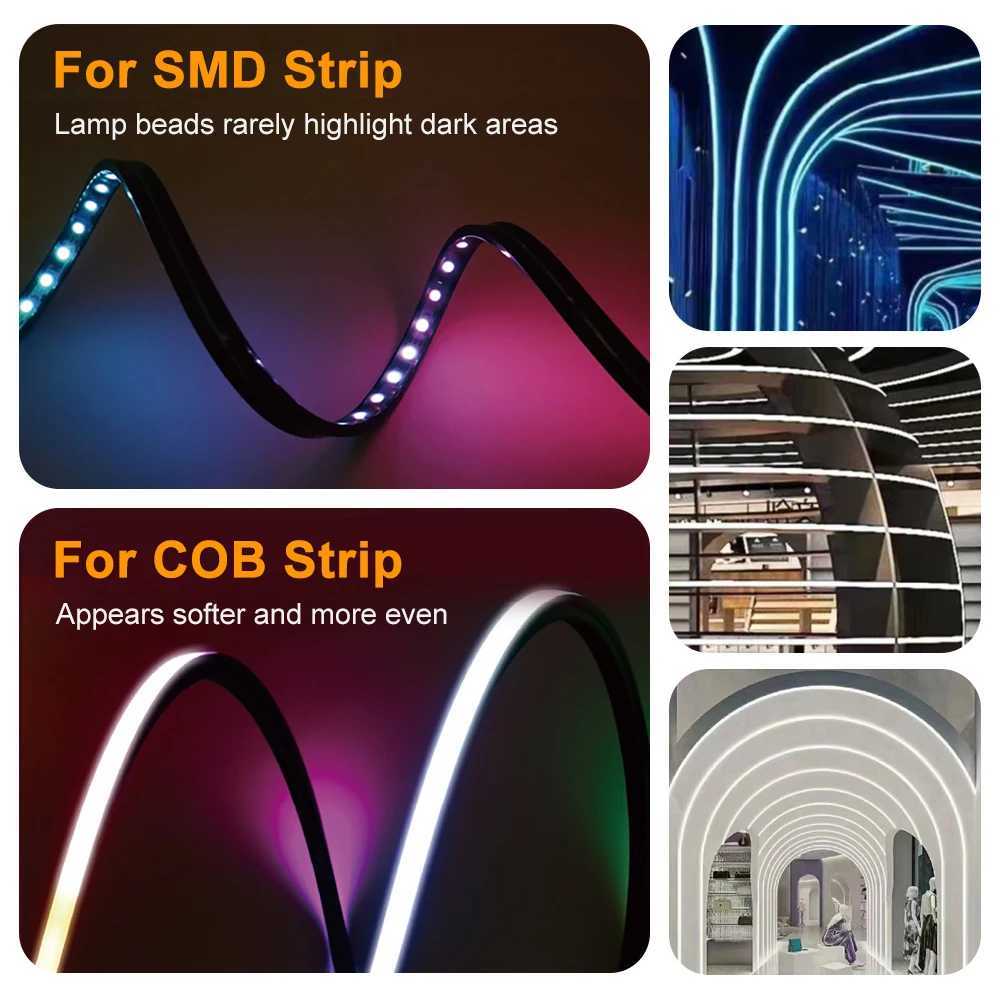 LED Silicone Neon Tube T0511 T0513 T0515 Flexible Protection Cover Transparent Matte Black Milky For 8-12mm WS2812 WS2811 Strip W250701