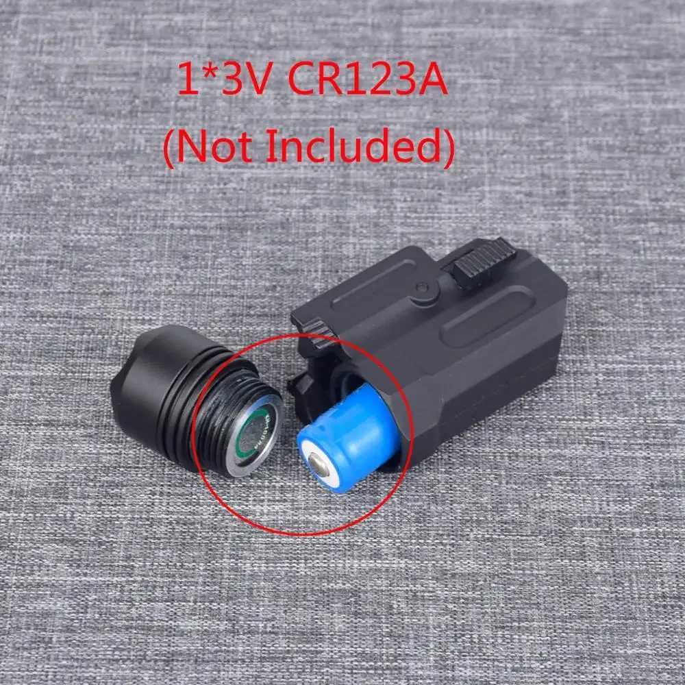 Tactical Nylon LED Handgun Flashlight Torch For Glock 17 19 1911 CZ-75 Pistol Gun Lanterna Airsoft Weapons Light XJ250701
