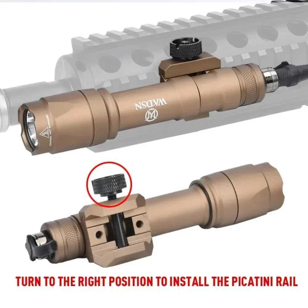 SF M300A/M600C Tactical Weapon Gun Light Fit 20mm Rail Outdoor Hunting Scout Rifle LED Flashlight Airsoft Scout Accessories XJ250701