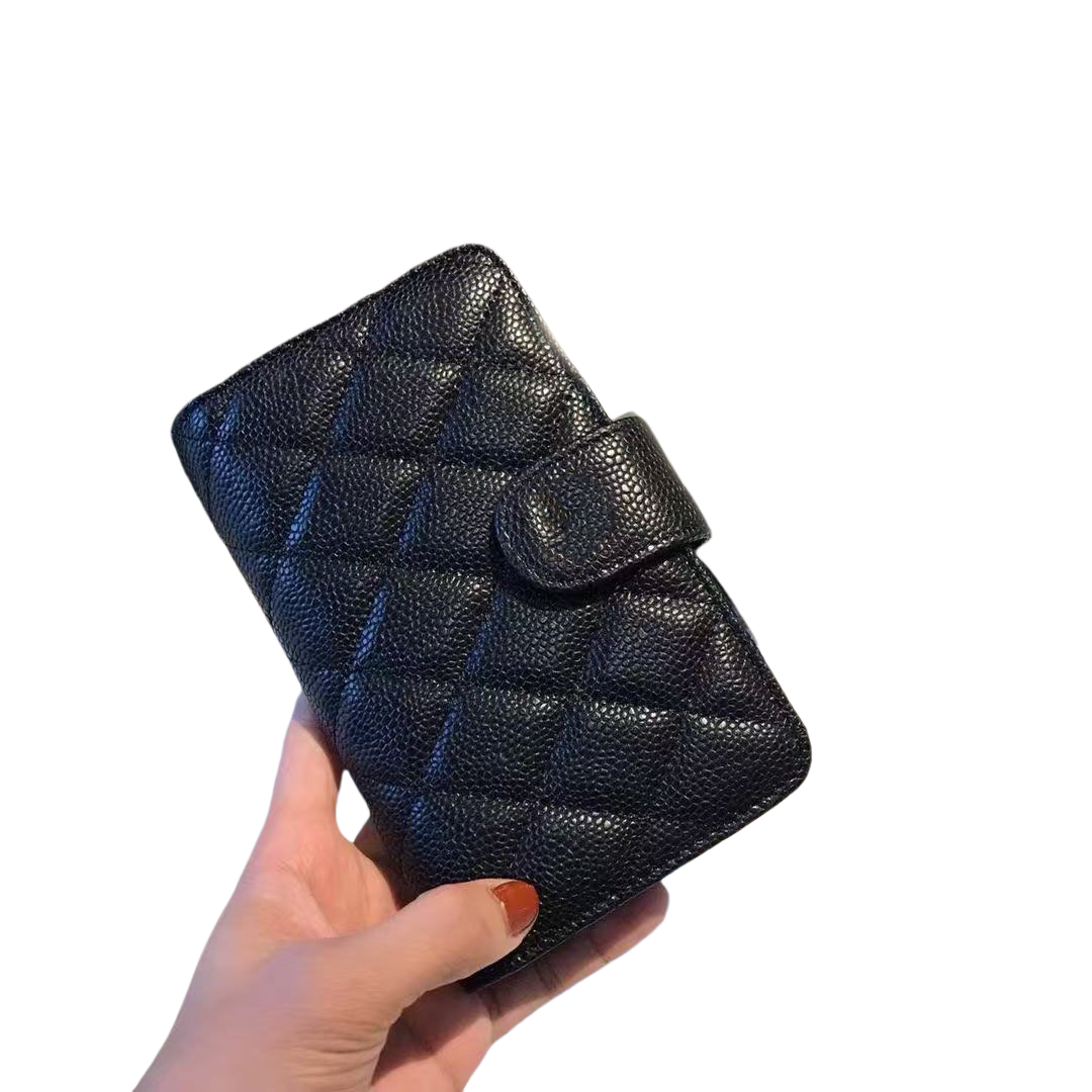 2025 new high-quality luxury designer fashion flap small wallet women's handbag credit card wallet embossed envelope wallet with box dustproof bag