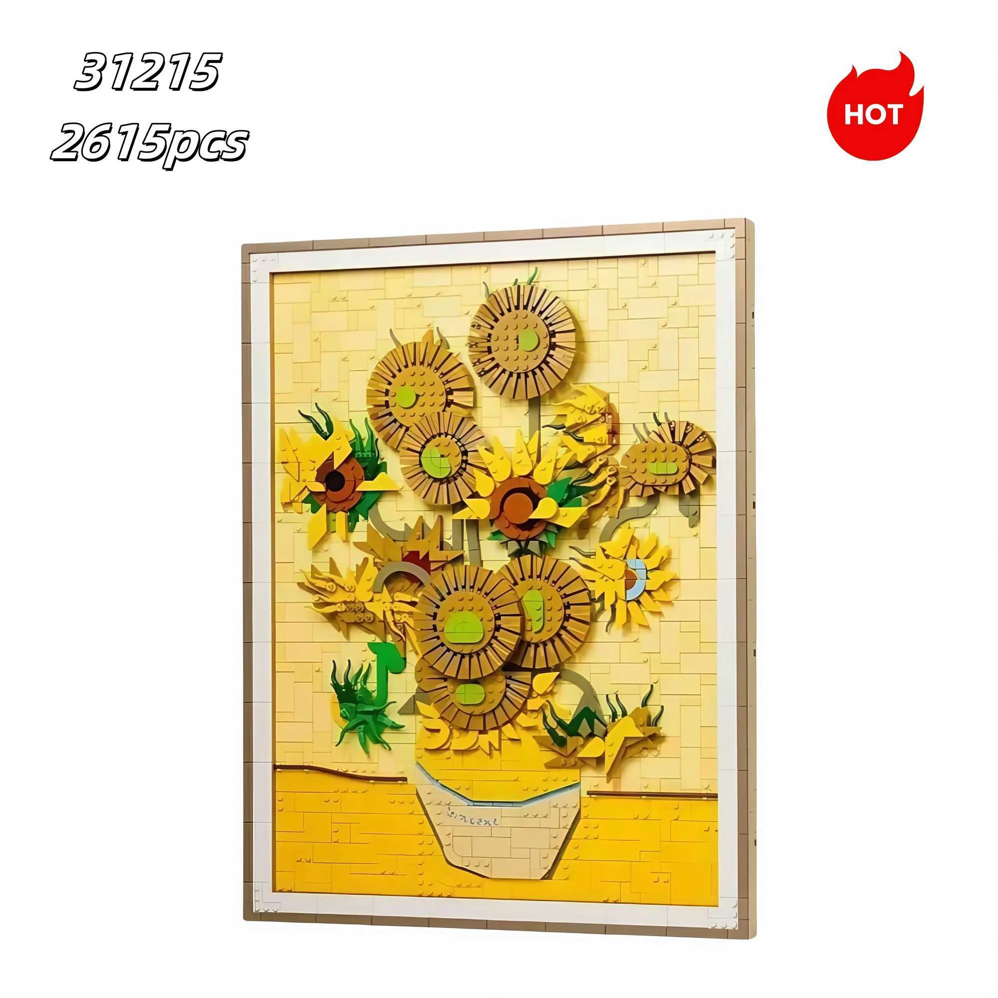 Hot Selling Items Van Gogh Sunflower Building Block Toy 21333 Decorative Collectible Ornaments for Y250701