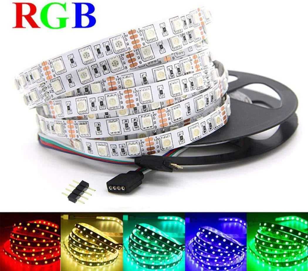 RGB 5050 LED Strip Lights 1-15M 5V USB LED Light Strip Flexible Lamp Tape Ribbon Diode for Home Party Decoration TV Backlight W250701