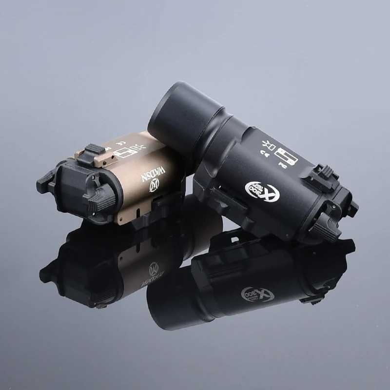 Tactic X300 Ultra LED Weapon Light Pistol LED White light Fit for 20MM picatiny Rail Hunting weapon AIrsoft flashlight XJ250701