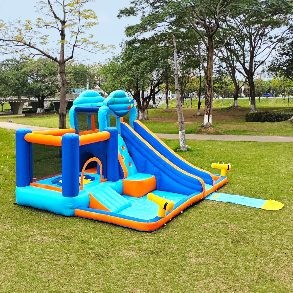 Outdoor Adventure: Alien Themed Obstacle Course with Rock Climb & Slides