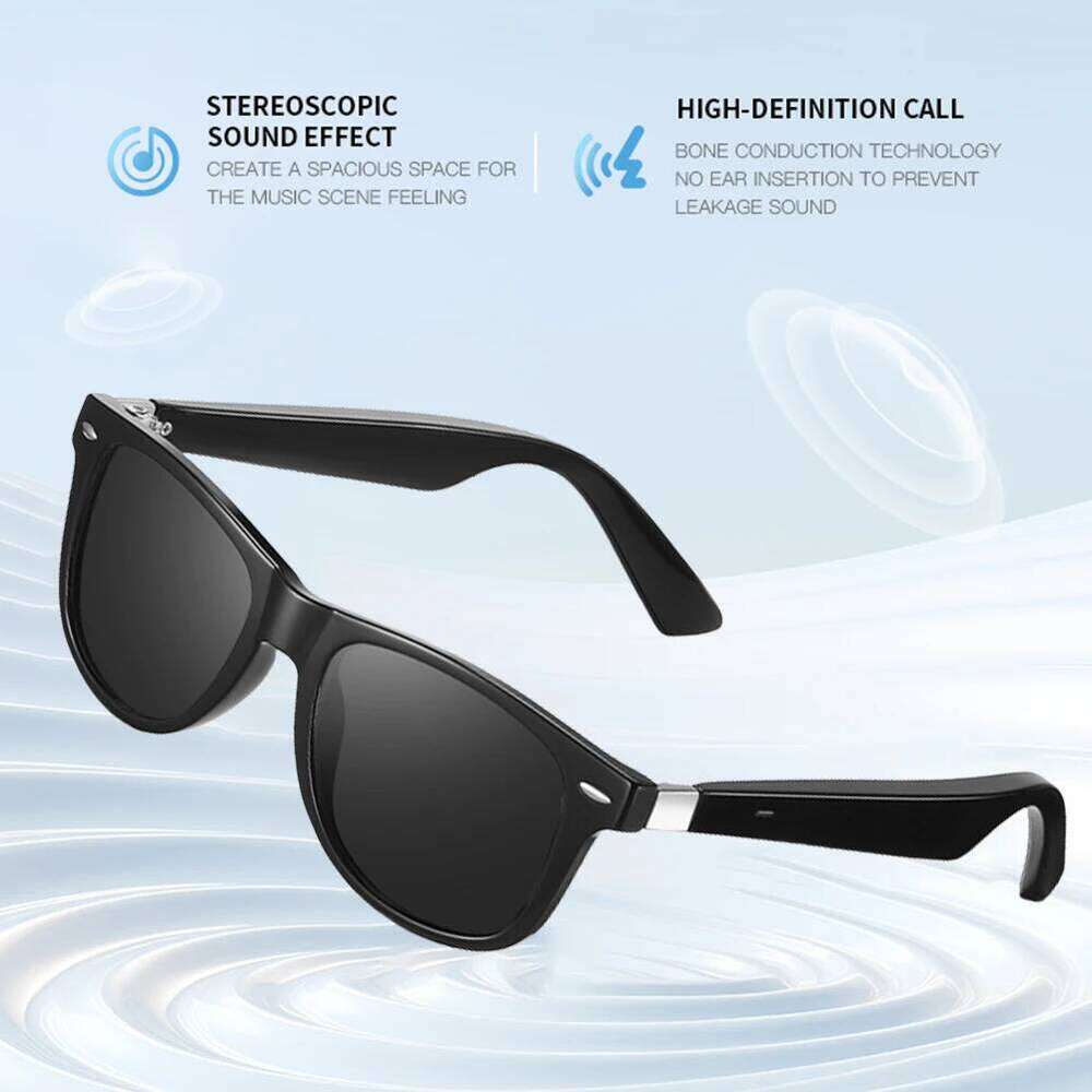 AI Smart Translate Eyeglasses IP67 Waterproof Portable Music Play Rechargeable Wireless Sports Sun Glasses for Men Women