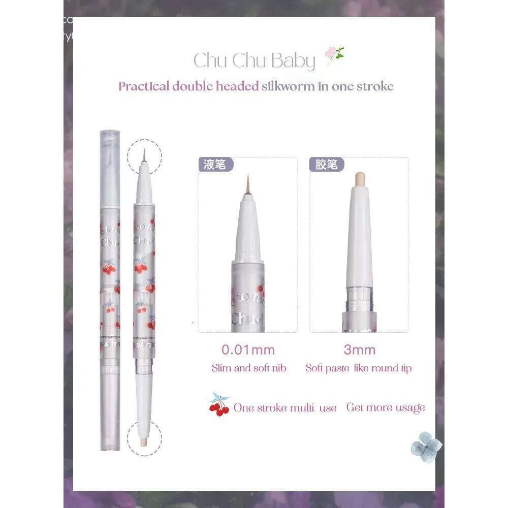 FLORTTE to Meet Chu Double-Headed Silkworm Eyeshadow and Eyeliner Suborbital Hypertrophic Orbicularis Pen Makeup X250702