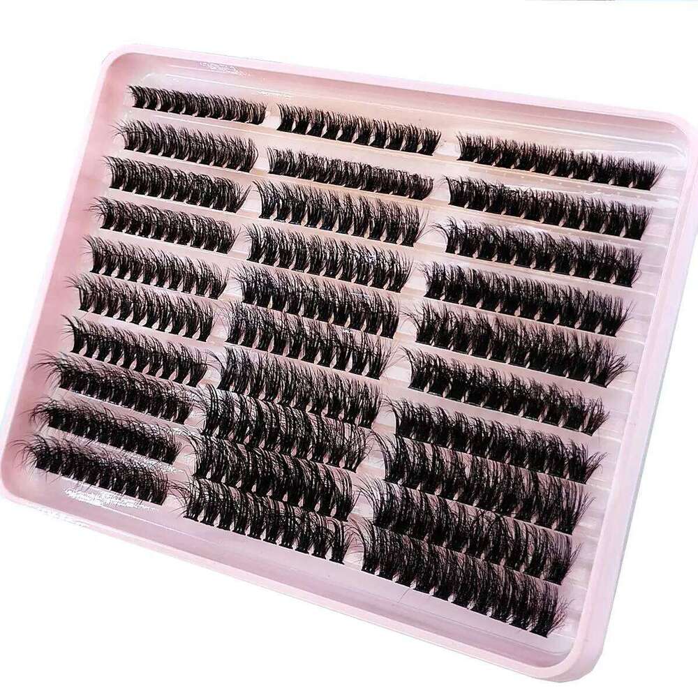 290/300Pcs 5D Fluffy Thick Clusters D/DD Curl Wispy Individual Lashes 60+80+100 Mix Eyelash Extensions False Eyelashes X250702