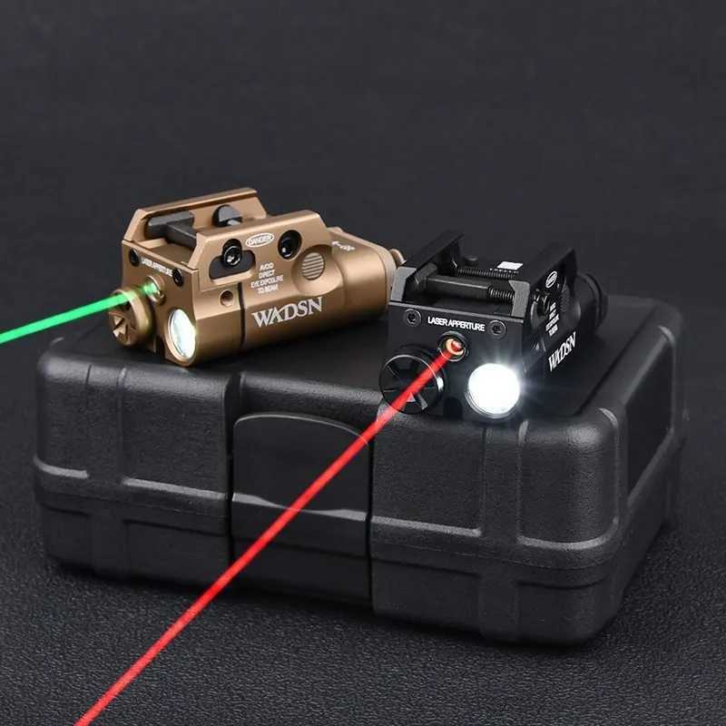 Surefire Tactical XC2 Pistol Hanging Metal Flashlight Red Green Laser Fit 20mm Rail Hunting Weapon Light Outdoor Glock17 Airsoft XJ250701