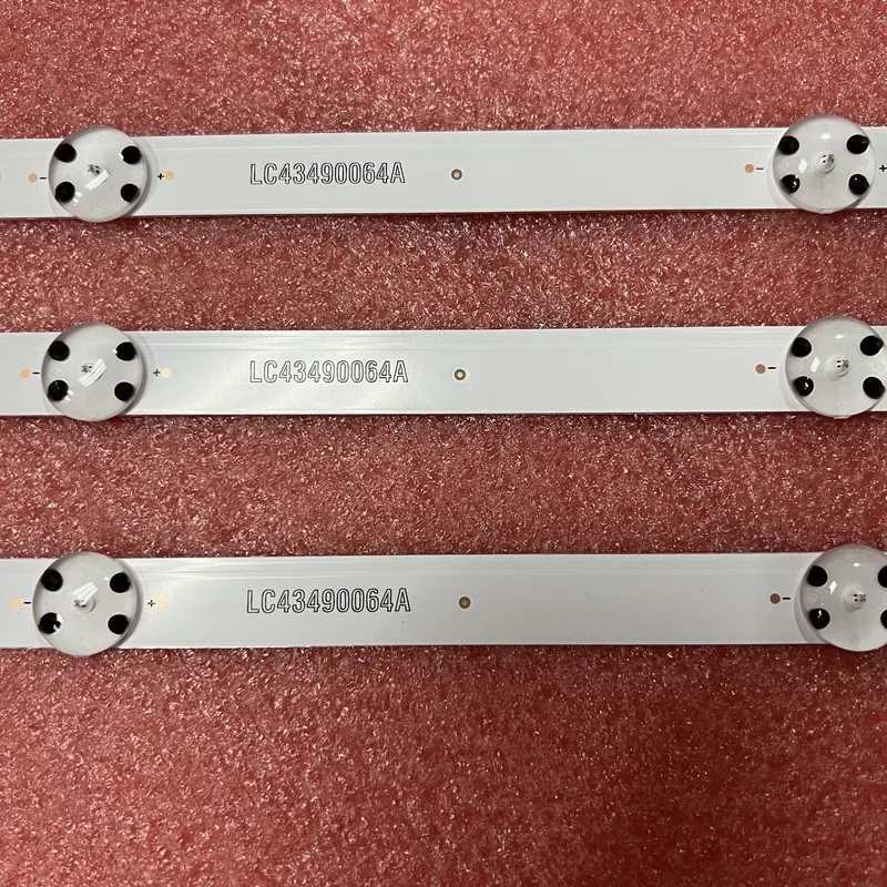 LED Backlight strip(3) for TV 43UJ635V 43UJ675V 43UK6300PLB 43UJ651V 43UJ634V 43UJ630V 43UJ561V 43UJ655V LC43490059The LC43490058A W250701