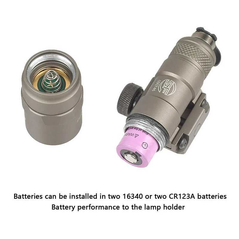 Surefir M300B Airsoft Powerful Flashlight With Remote Pressure Switch Fit 20mm Rail Rifle AR 15 Weapon Gun Scout LED Light XJ250701