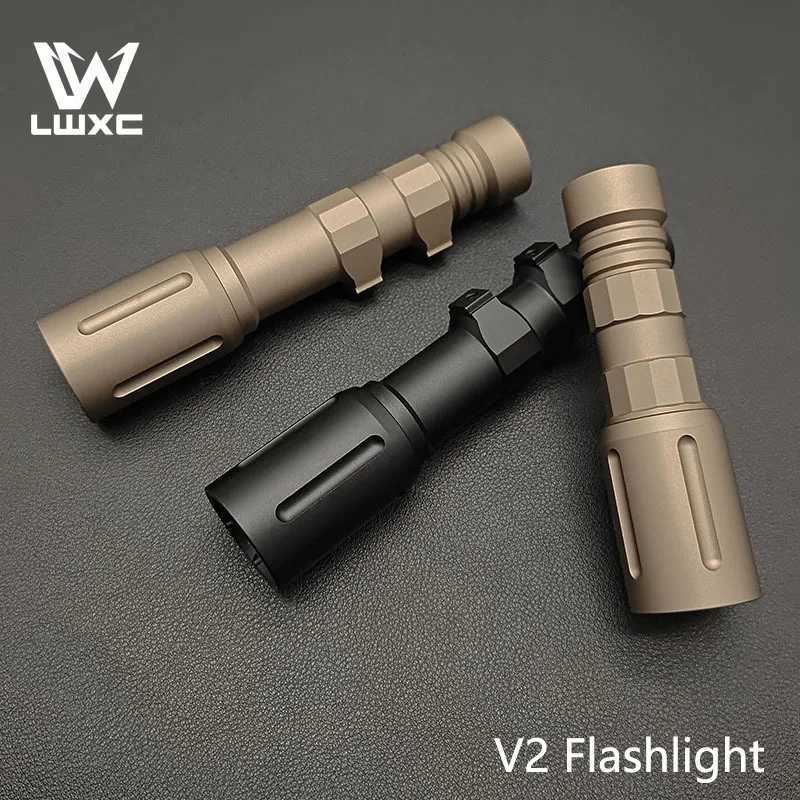 Sotac Tactical CNC V2 1300LM LED White Flashlight High Power Scout Light For Airsoft Hunting Weapon Accessories 20MM Rail XJ250701