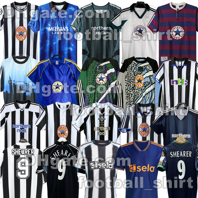 1995 97 Retro NEWCASTLE soccer jerseys 25 26 ISAK MENS 94 95 96 97 98 99 00 01 04 05 06 SHEARER Vintage ASPRILLA SHEARER PINAS BARNES OWEN kids Classic Football Shirt COLE