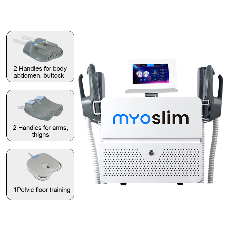 Myoslim Sculpting Machine for Professional EMS Body Shaping, Builds Muscle and Reduces Fat with Painless Electromagnetic Technology