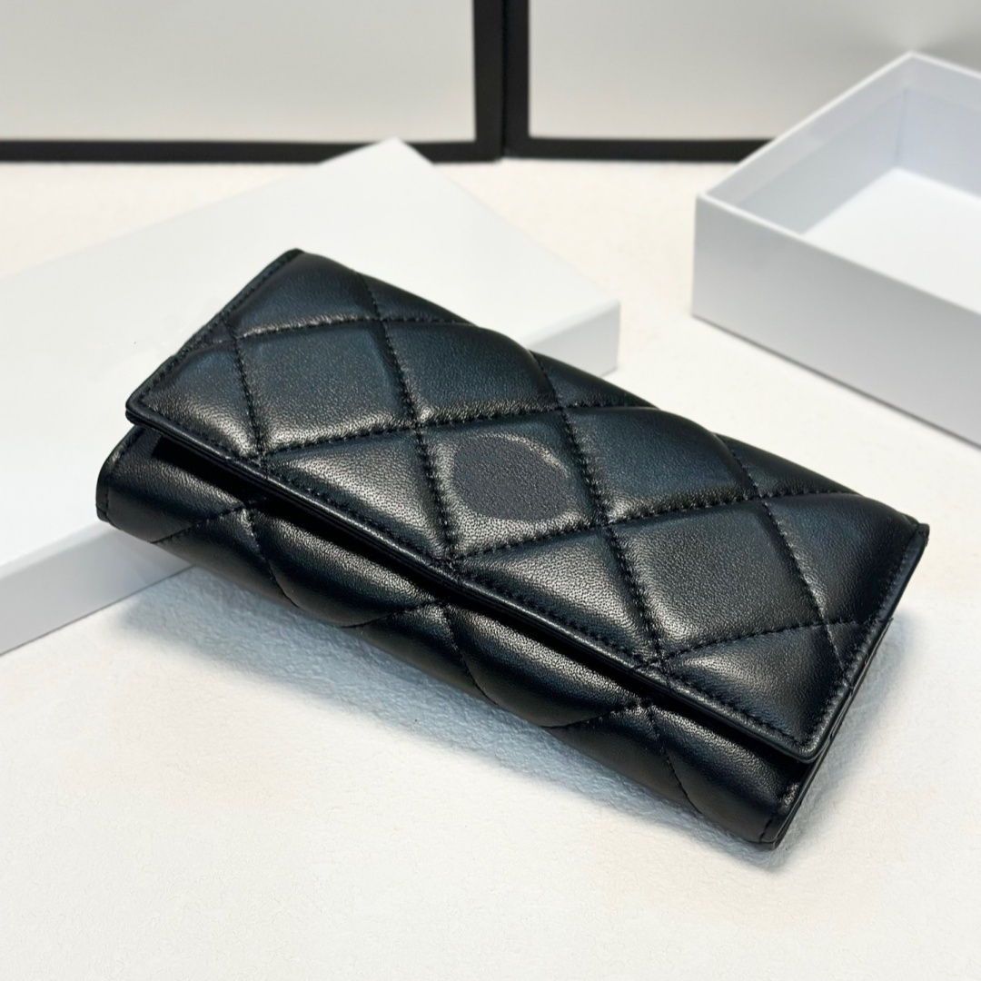 Top Luxury Designer Caviar Wallet Genuine Leather Long Business Clutch Man Womans Real Leather C Credit ID Card Holder Coin Purse Hand Bag With Box 250702