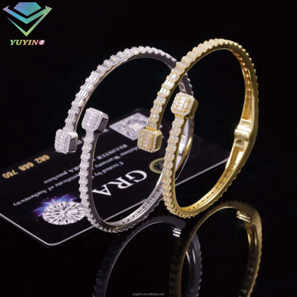 Yu Ying New Product Passes Testing Long Stick Mo Stone S Pure Sier Unisex Bracelet Jewelry