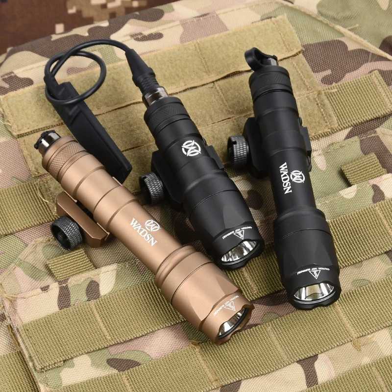 SureFir M300A M600C Scout Flashlight Airsoft Weapon Light Metal LED Tactical Lighting Torch Pressure Switch Constant/Momentary XJ250701
