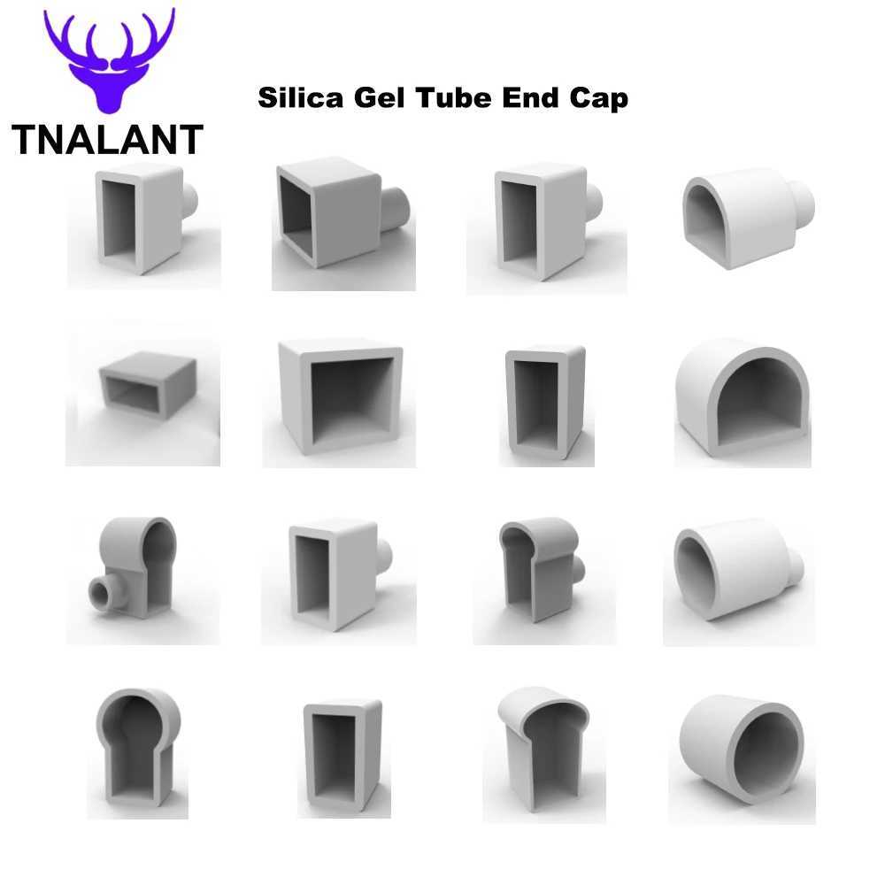 LED Neon Tube End Cap WS2811 WS2812B WS2813 SK6812 Flexible LED Strip Light Silica Gel Soft Lamp Tube End Plug With Hole/No Hole W250701