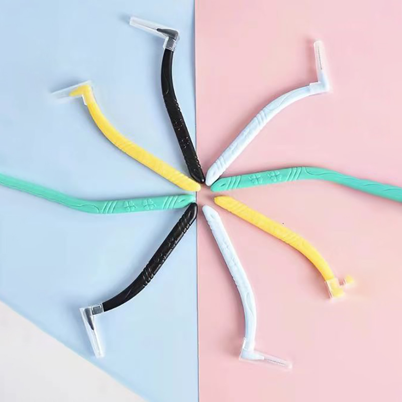Interdental brush L-02 clover, interdental brushing wire brush bristles toothpick brush teeth cleaning brush wholesale