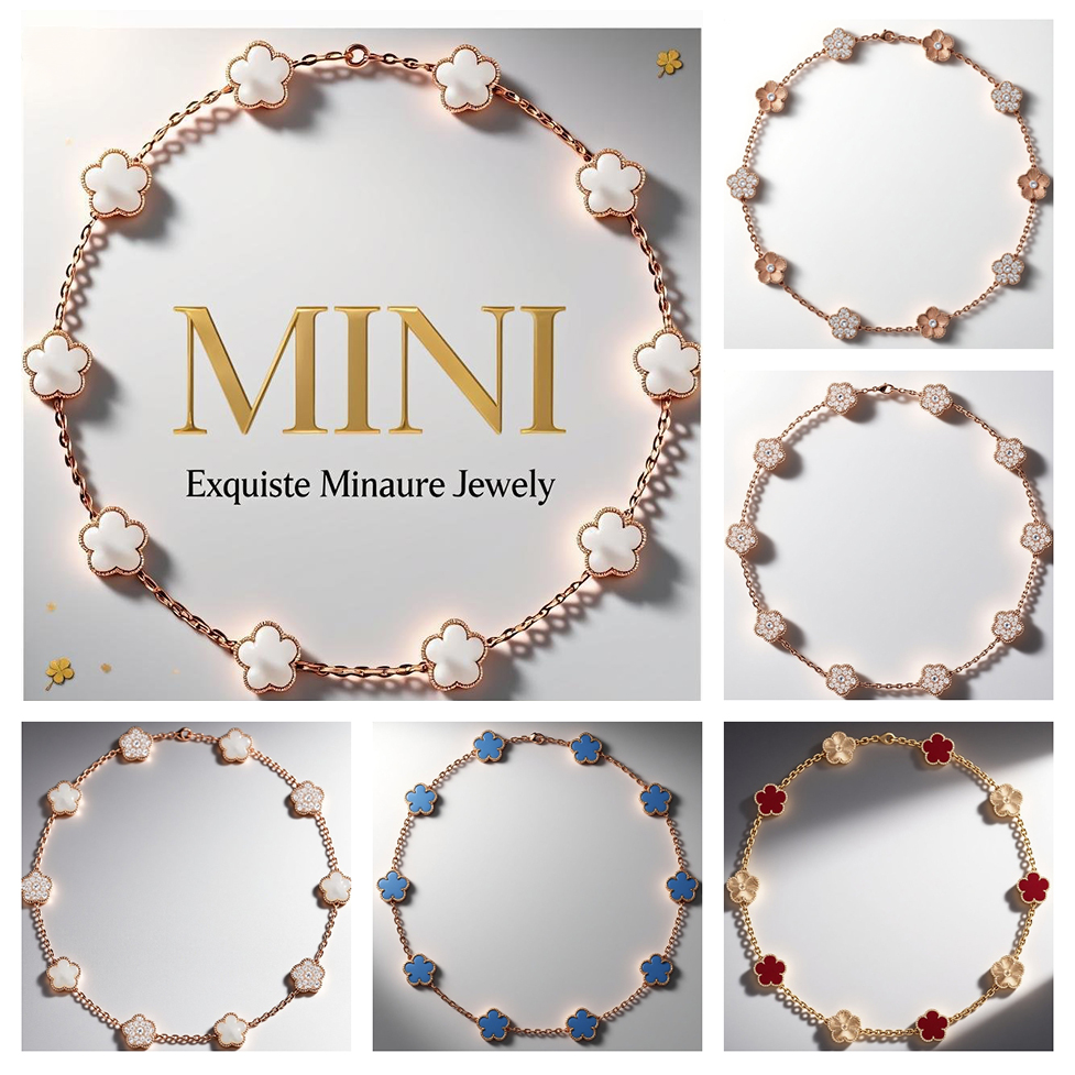 luxury necklace jewelry woman designer clover necklace 10 flowers 9mm clover pendant mother of pearl necklace luxury designer jewelry rise gold designer necklace