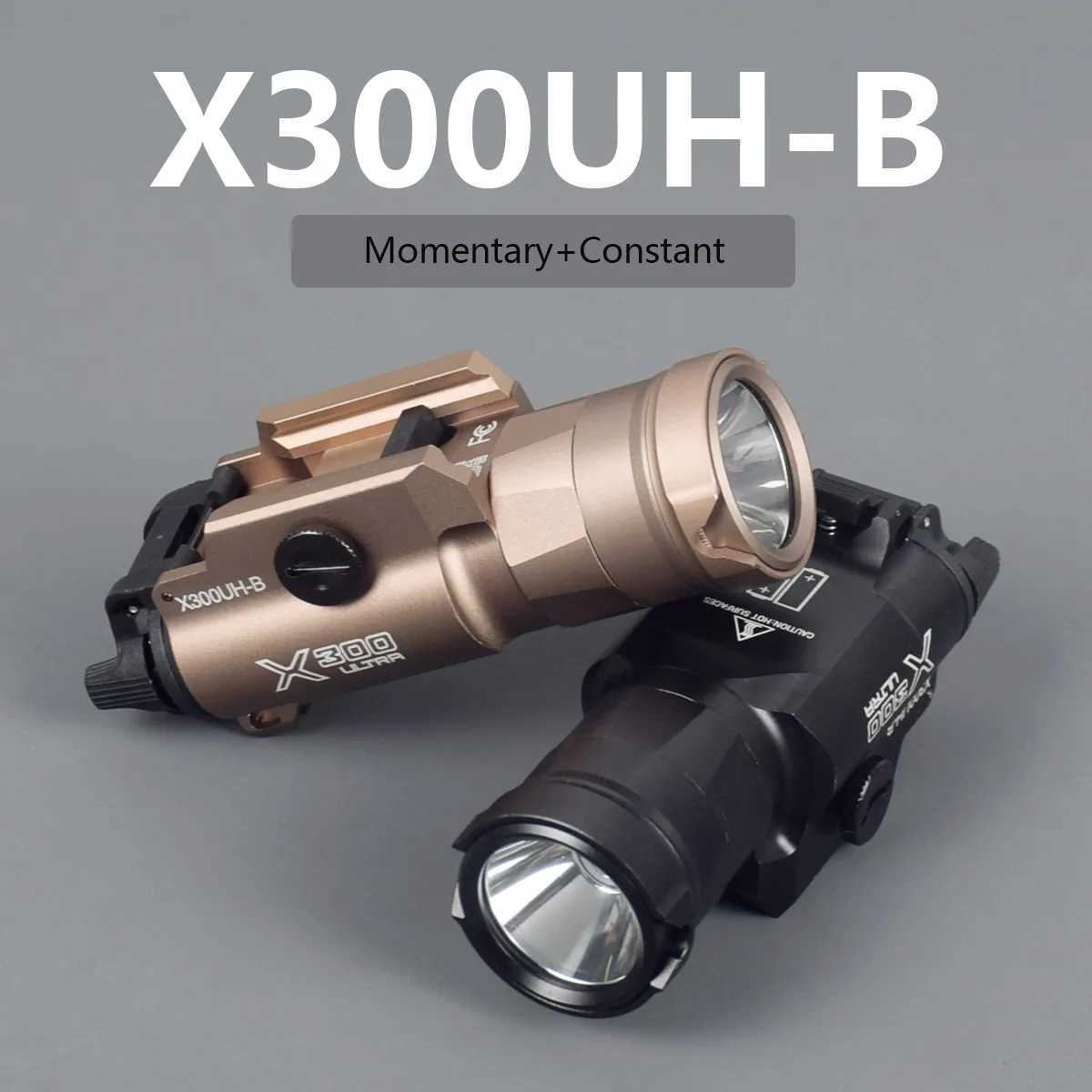 Tactical SureFire X300 Ultra XH35 X300UH-B Weapon Gun Light Flashlight Torch For Airsoft Pistol Glock 17 18 19 22 20mm RailXJ250701