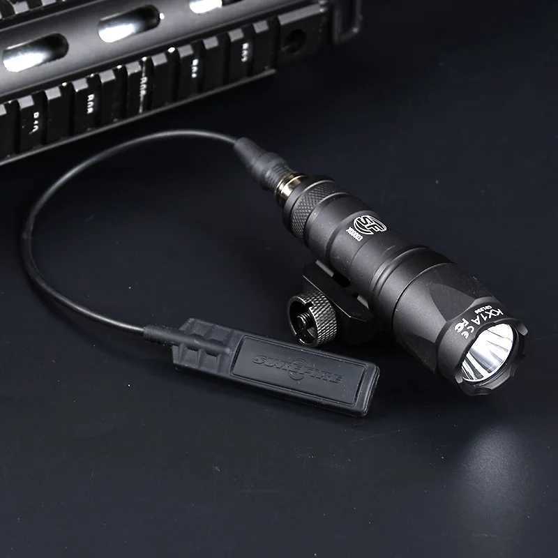 WADSN Surefir M300A M300 Tactical Flashlight Mini Weapon Scout Hunting LED Light Fit 20MM Rail Momentary on Constant on TailXJ250701