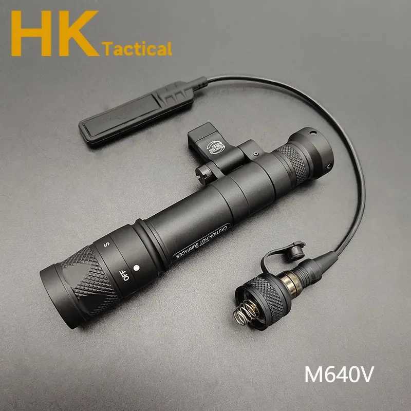 Sotac Tactical SF M640 M640DF Light M640V M340V M340C Flashlight Outdoor Rifle Airsoft Weapon Light LED Lanterna Fit 20mm Rail XJ250701