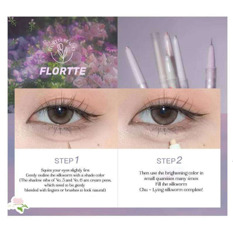 FLORTTE to Meet Chu Double-Headed Silkworm Eyeshadow and Eyeliner Suborbital Hypertrophic Orbicularis Pen Makeup X250702