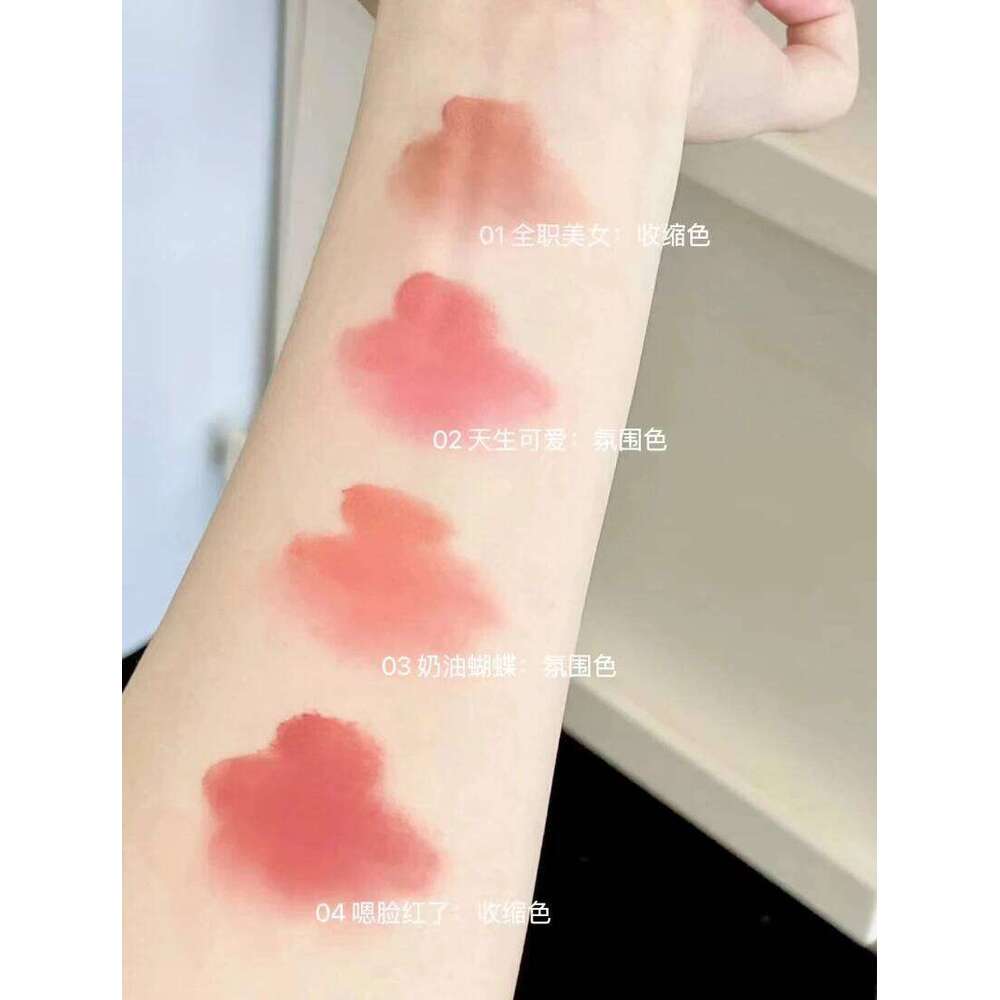 FLORTTE 3in1 lti-pose Blush Cream Cheek Blusher Moisturizing Waterproof Cute Long Lasting Eyeshadow Lip d Face Makeup X250702