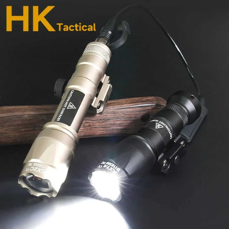 SF X300 X300U M600 M300 Tactical Scout Light Momentary/Constant HK416 AR15 G17 G19 Hunting Weapon Flashlight for 20mm Rail XJ250701