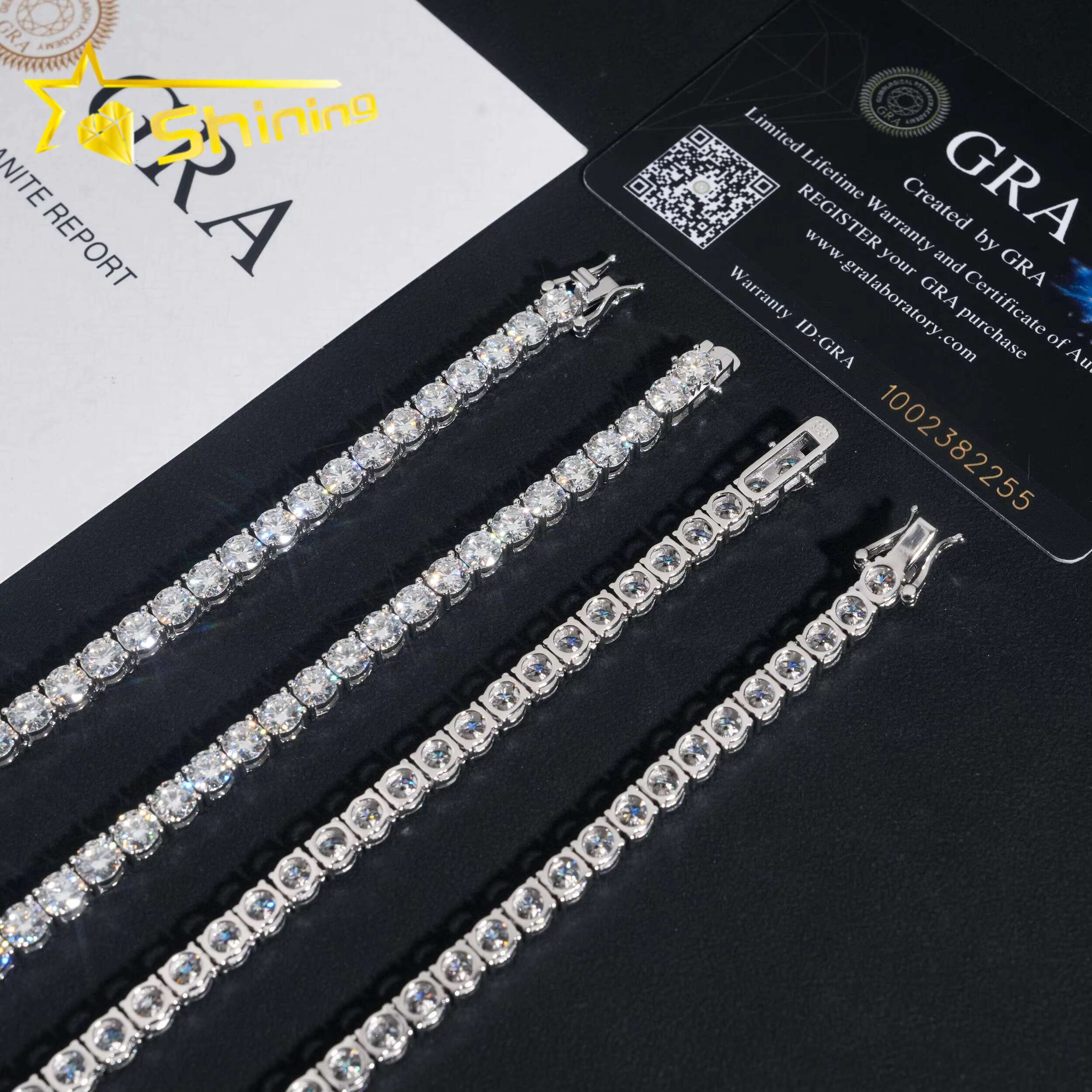 New Design 925 Sterling Silver Cross Style Moissanite Pendant Necklace Hip Hop Jewelry Moissanite Necklace Tennis for Men