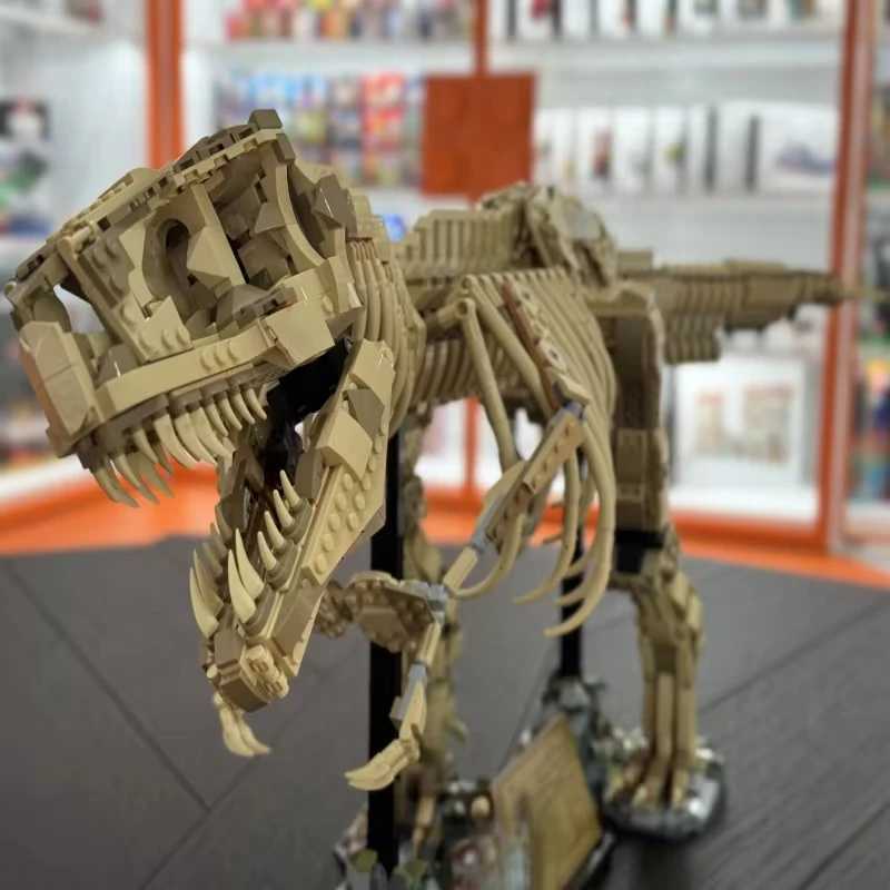 New Dinosaur Park Series Dinosaur Fossil rannosaurus Creative Set Assembly Building Blocks Display Toys Children Gifts Adult C XJ250702